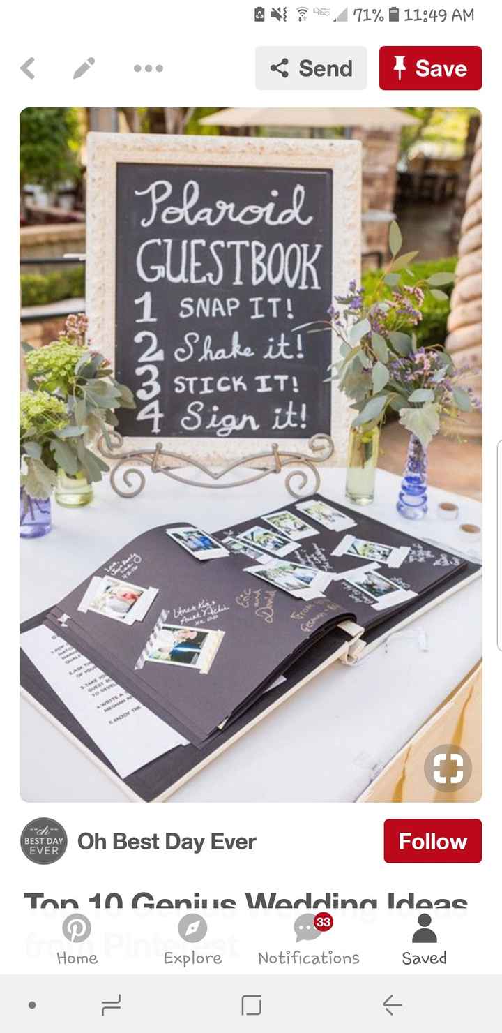 20 Creative Wedding Ideas to Use Polaroid - Oh Best Day Ever