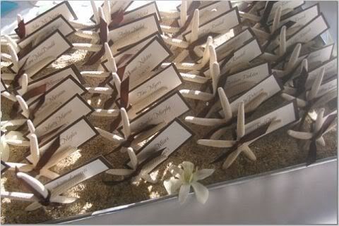 Bringing the beach to our reception...