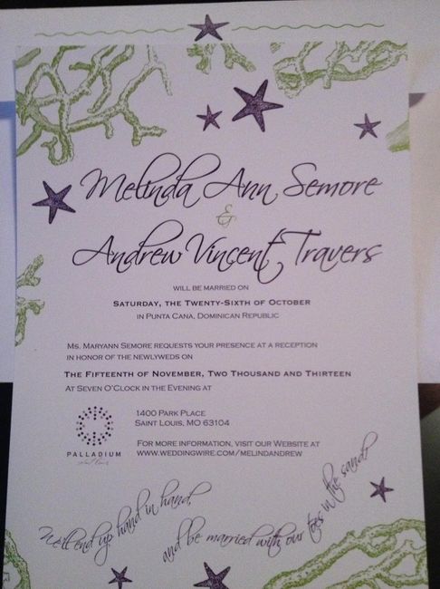 Got our Invitations/Rsvps today....envelope stuffing and addressing in our near future!!! *Pics incl