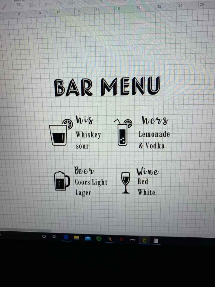 Bar Menu - 1