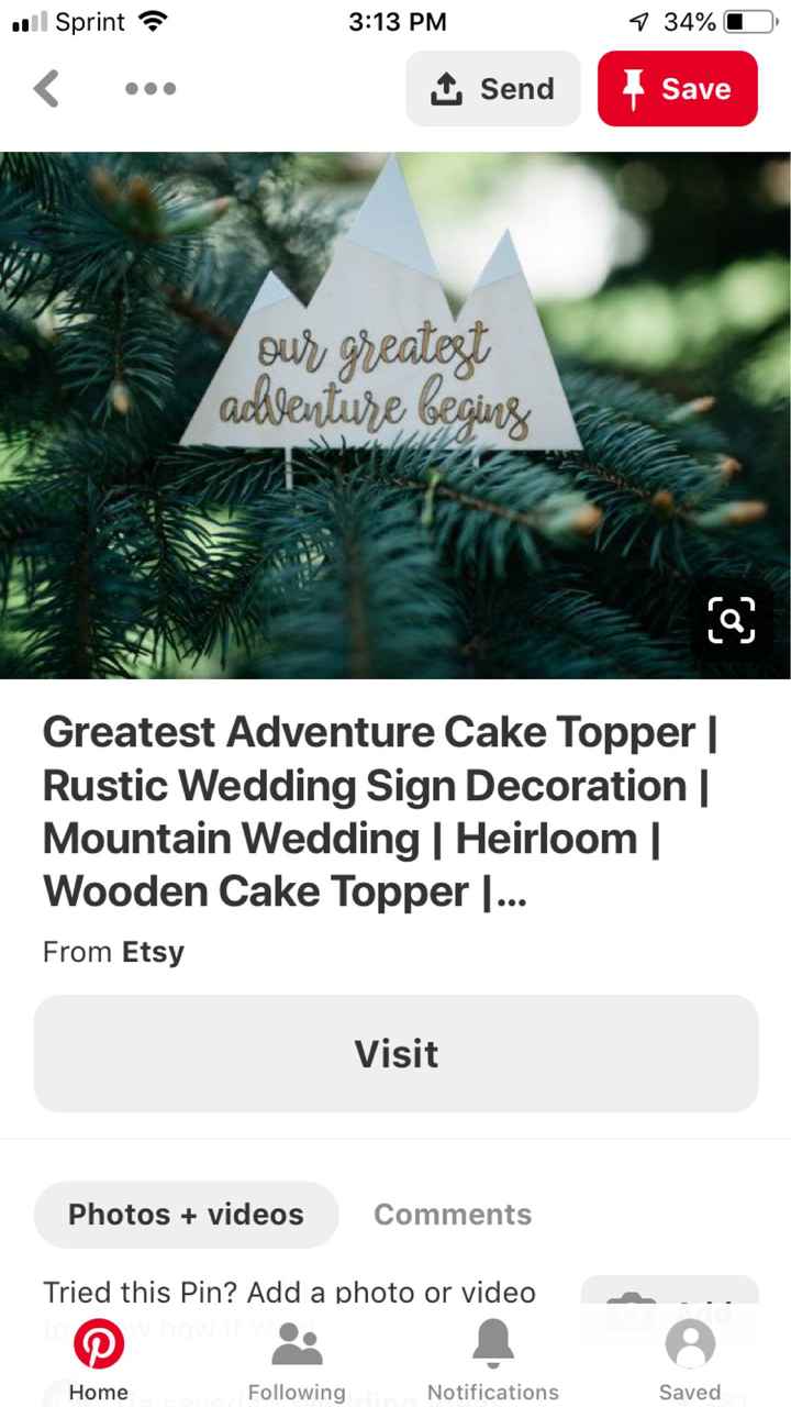 Did you choose to use a cake topper? - 1