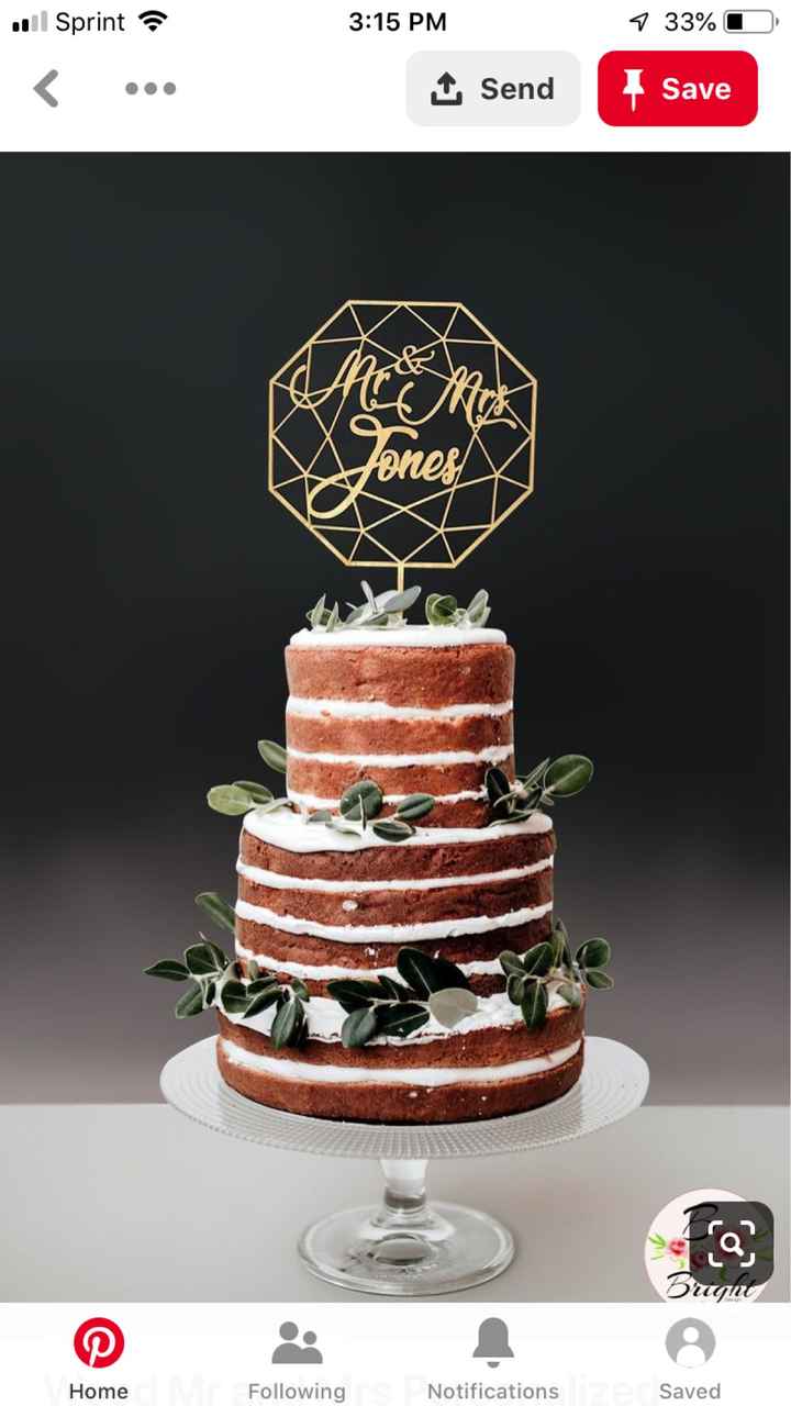 Did you choose to use a cake topper? - 2