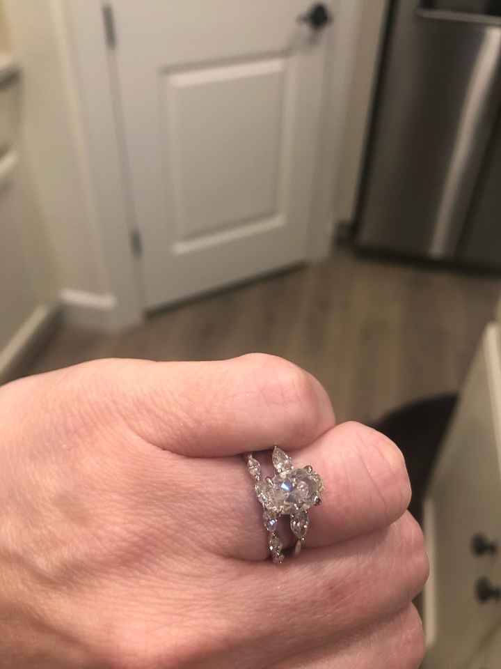 Wedding bands that don't sit flush - 1