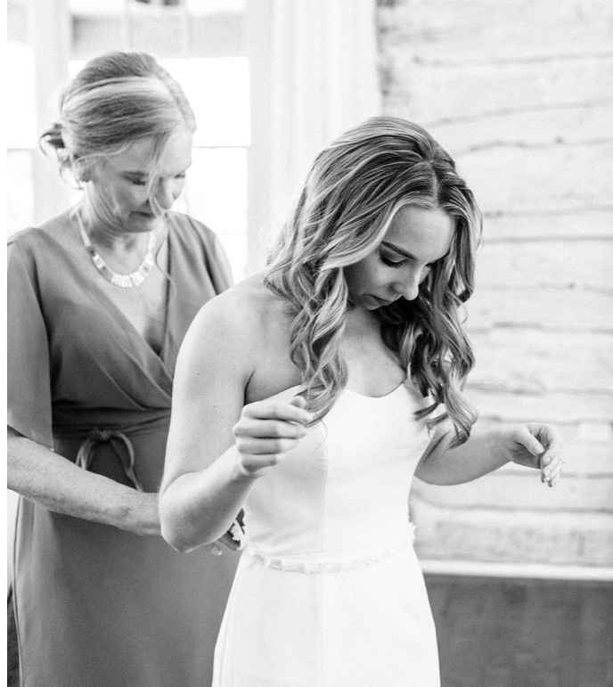 Altering the bust of low-back dress - 2