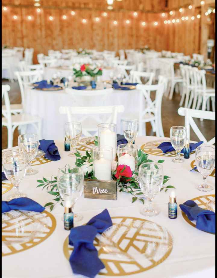What are you doing for your reception table settings? - 1