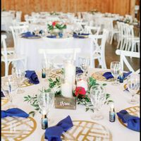 What are you doing for your reception table settings? - 1