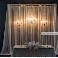 Backdrops at reception