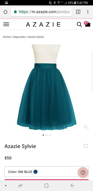  Two toned bridesmaid dress - 1