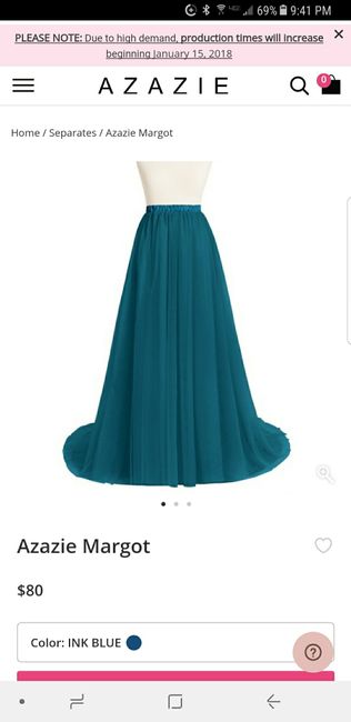  Two toned bridesmaid dress - 2