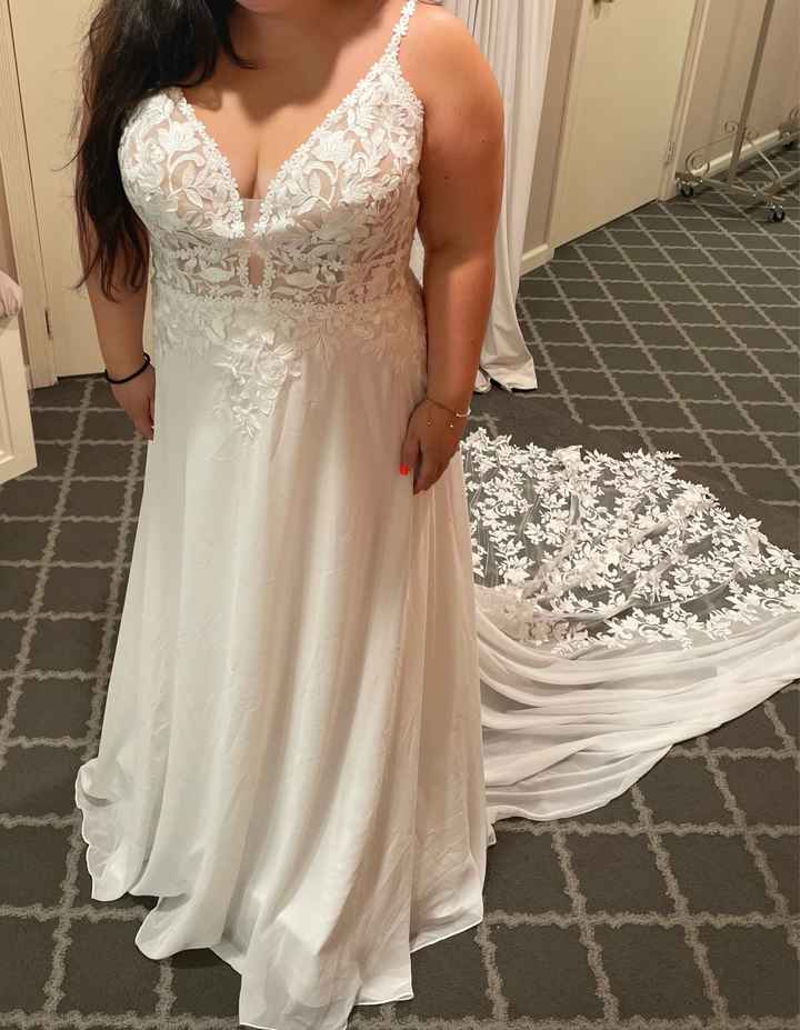 Need help! Too plain of a wedding dress?!? - 1