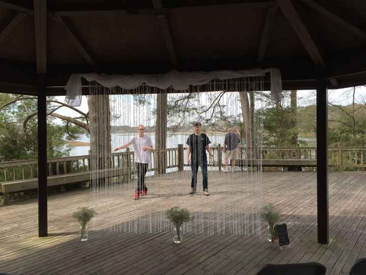 Show me your ceremony backdrops:)