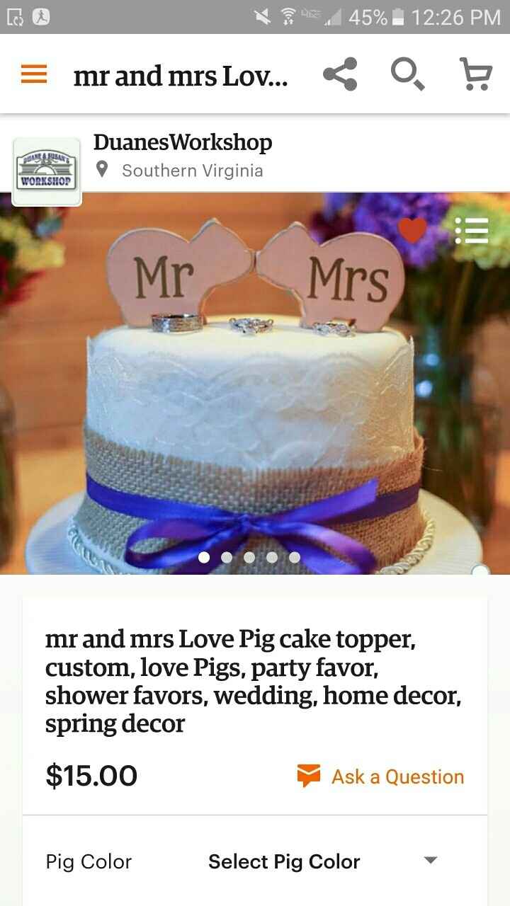 Cake topper