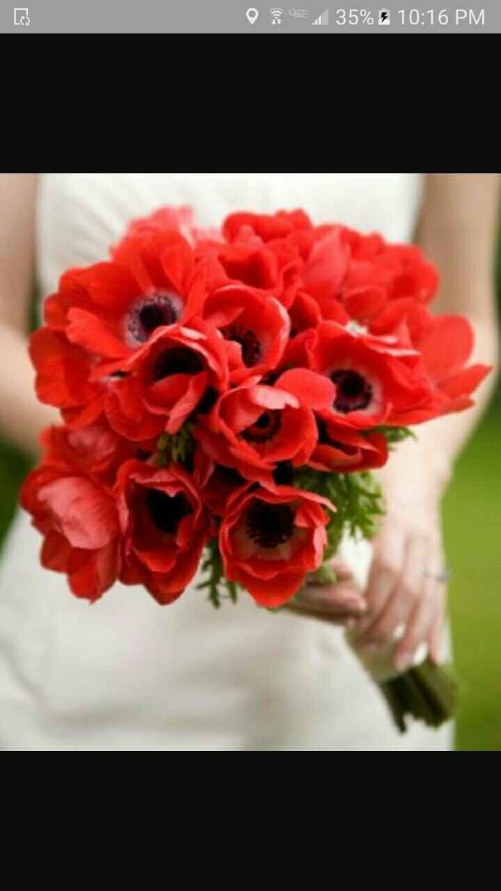Anemones in bouquet?