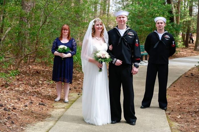 Small bridal party - only a MOH & BM