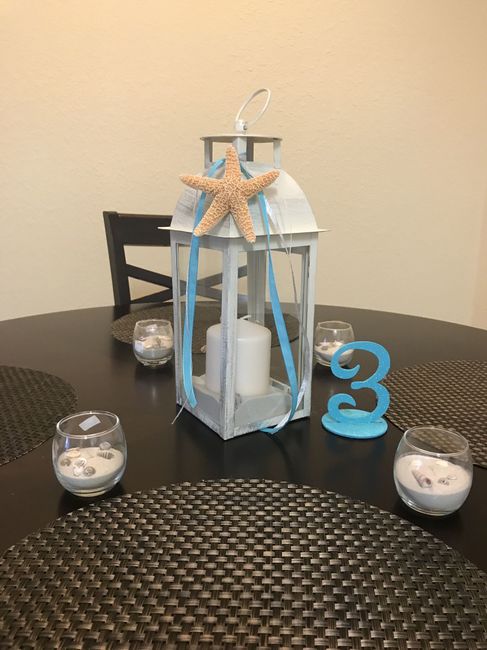 My table set up