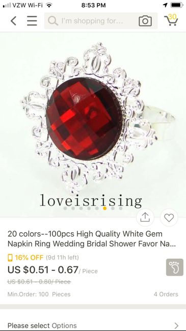 Napkin rings! Frivolous or gorgeous?!? Check out these prices! - 2