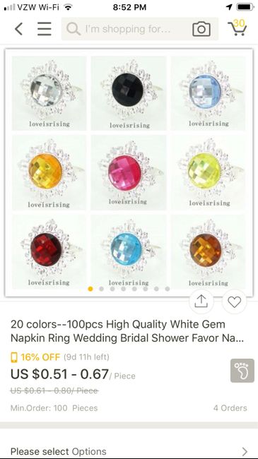 Where to find pretty Napkin Rings? - 1