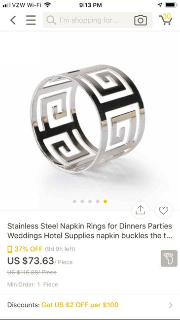 Where to find pretty Napkin Rings? - 1