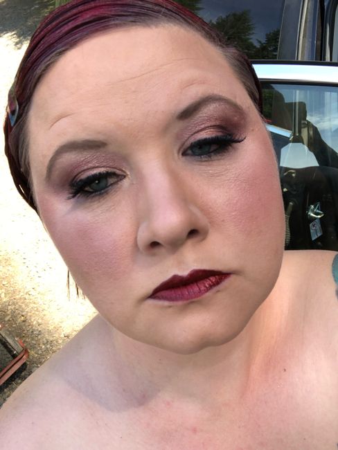 Diy makeup trial! What do you think? Glam/goth 2