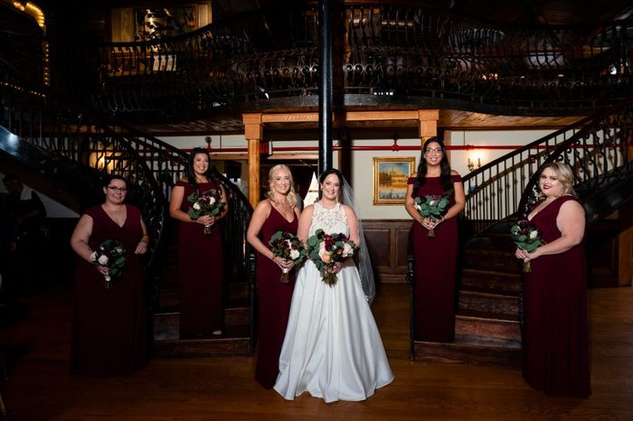 Bridesmaids in different dresses 2