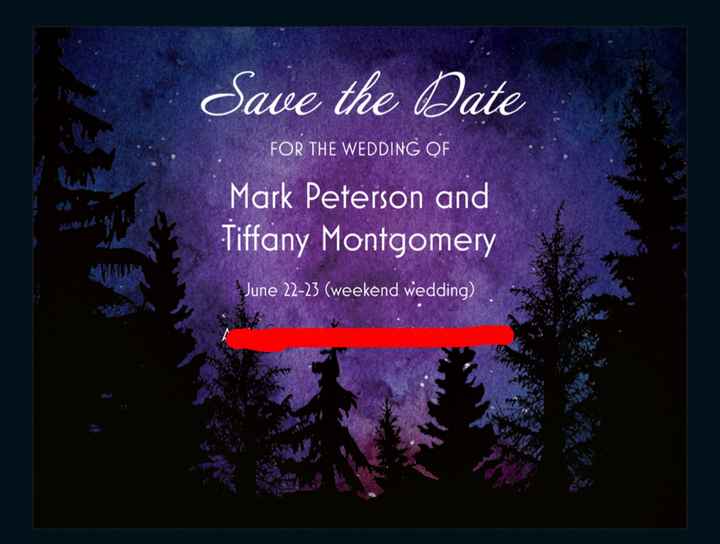show me off your save the Date!! - 2
