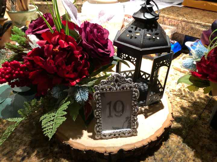 Centerpieces are getting worked on! What do you think? - 1