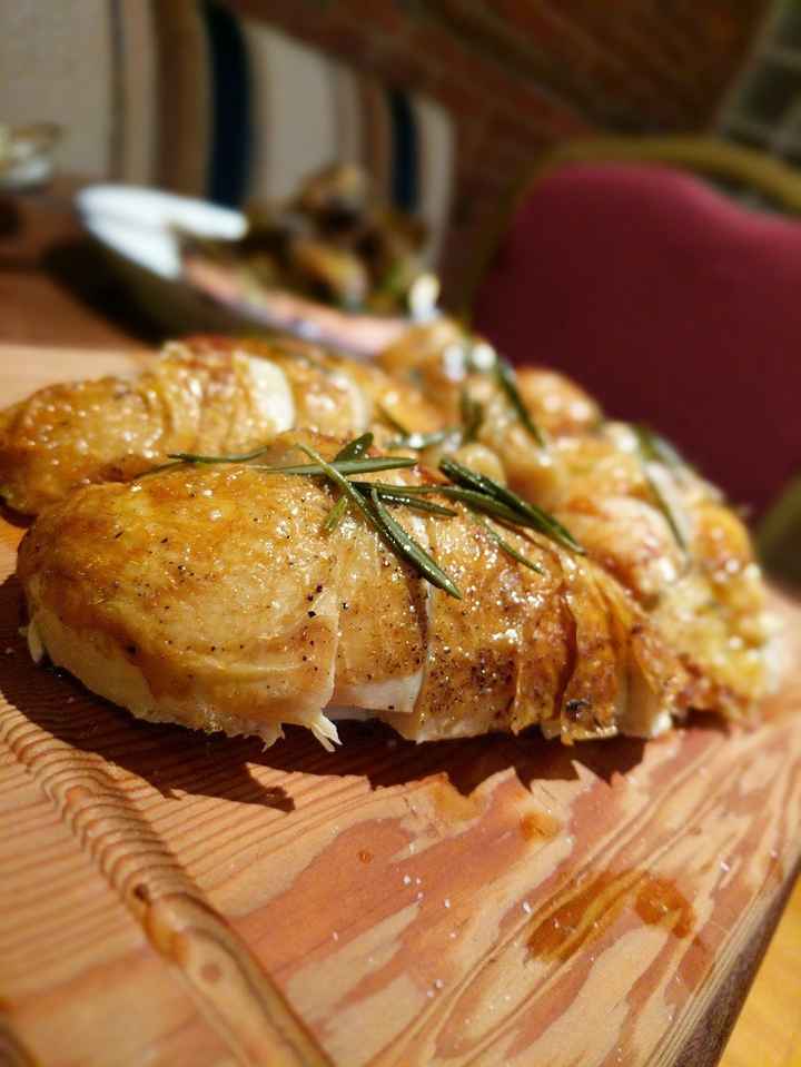butter based roasted chicken