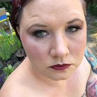 Diy makeup trial! What do you think? Glam/goth - 4