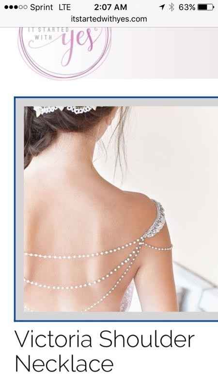 Exposed back? Check out this shoulder necklace