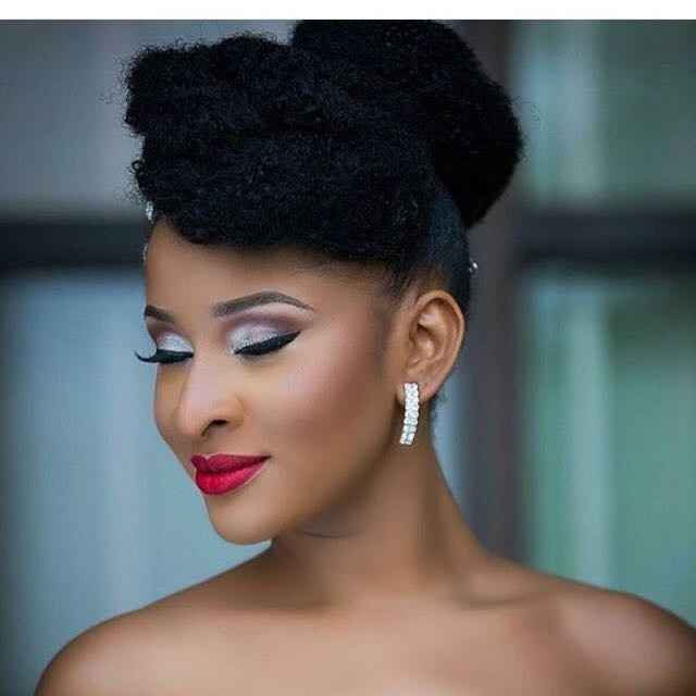 African - American Brides with Natural Hair