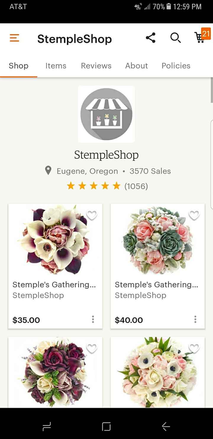  Anyone order flowers off Etsy? - 1