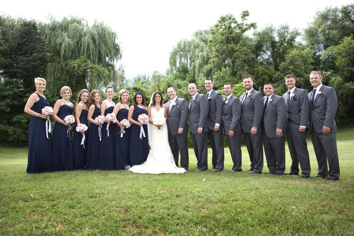 Any brides putting their bridal party in navy??