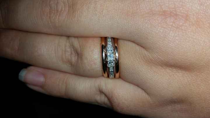 Mixed metals rings