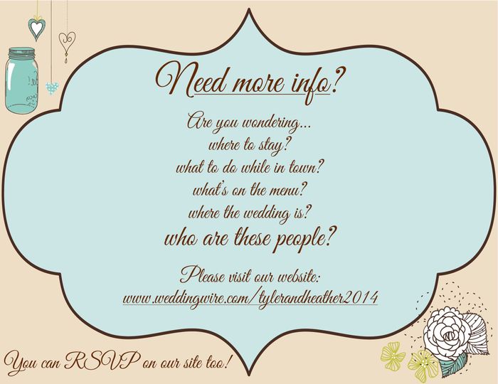 RSVP on you website?