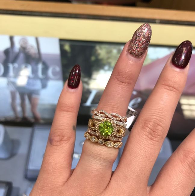 Halo rings without matching wedding band