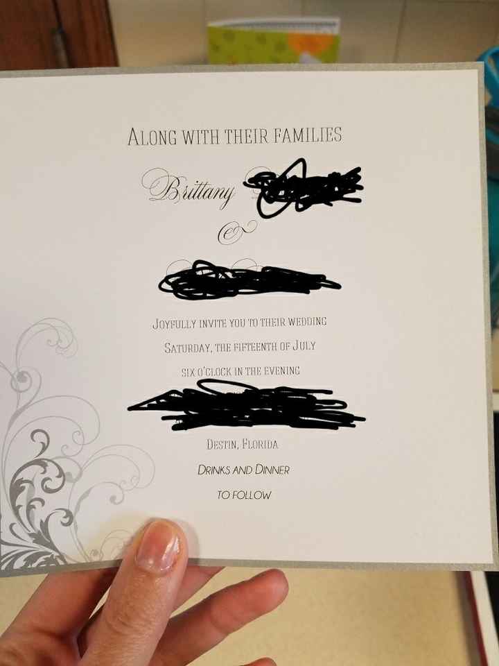 Printing wedding invites