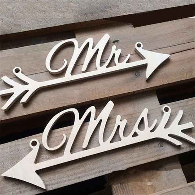 Mr &Mrs  chair backs 