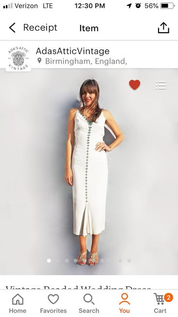 Front of dress
