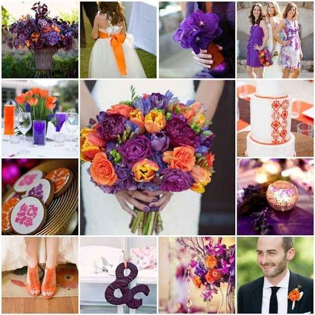 15+ Purple And Orange Wedding