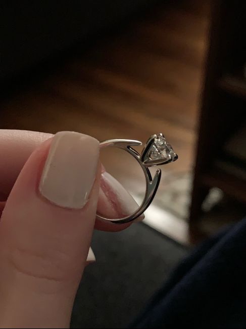 Engagement ring downsized, looks a little different 2