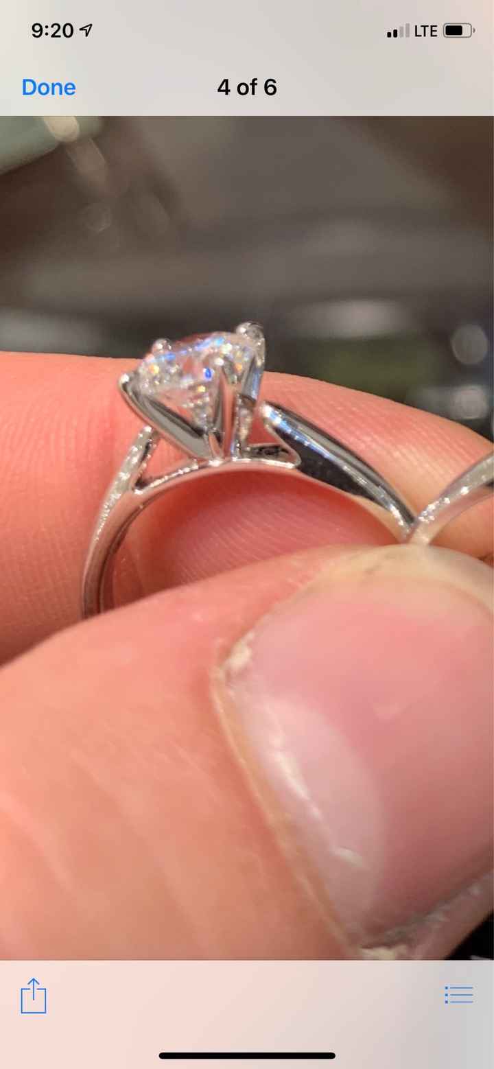 Engagement ring downsized, looks a little different - 1