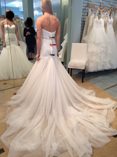  Committing to a dress. - 4