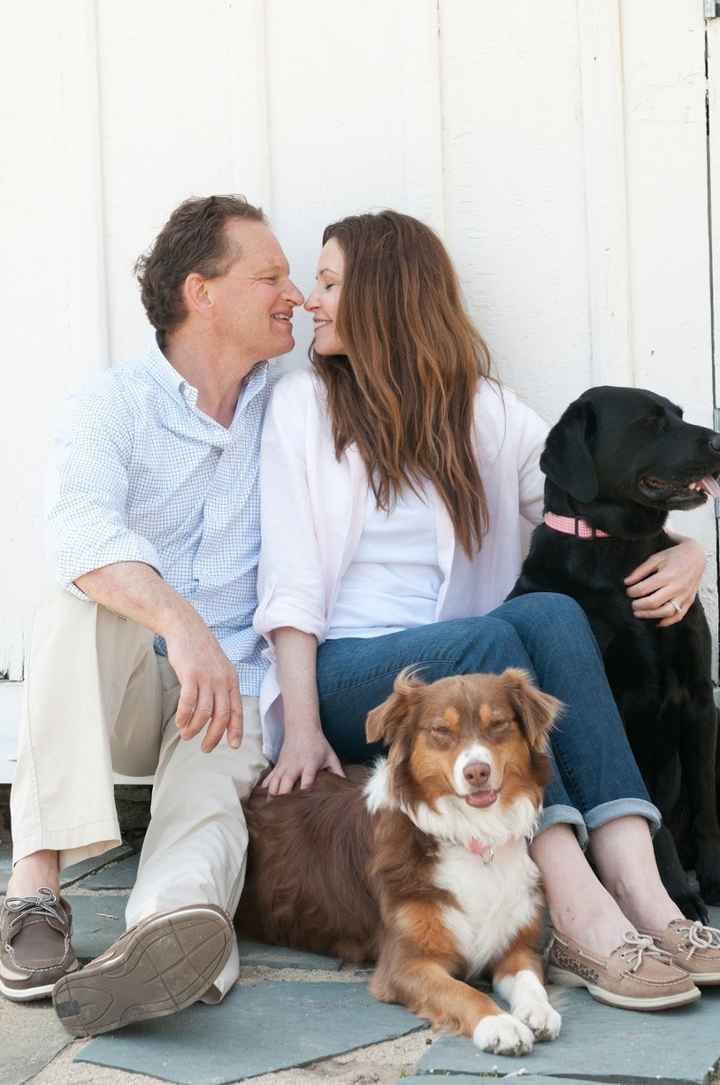 Who's having their dog in their ceremony?