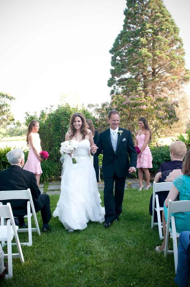 Show me your dress for an outside wedding..