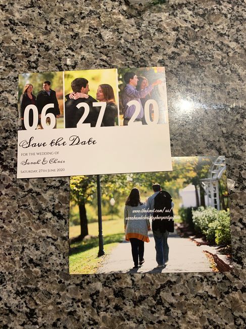 Save the dates are in!! - 1