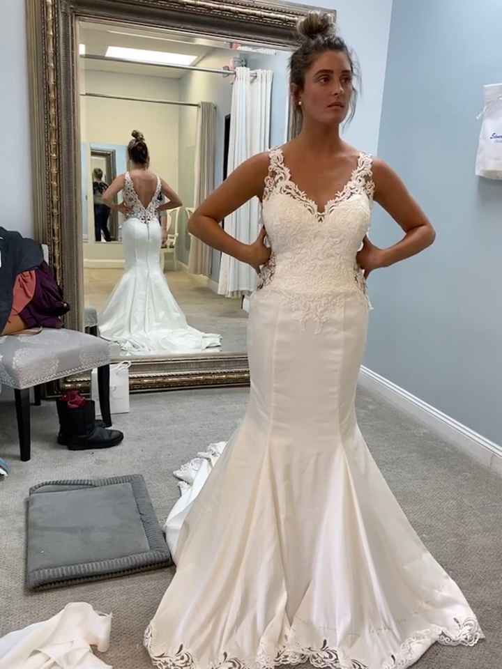 Did you end up with a completely different dress than planned? - 2