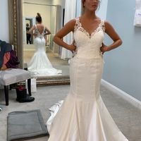 Did you end up with a completely different dress than planned? - 2