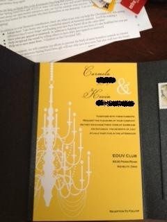 My DIY invites