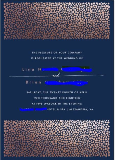 Invitation front