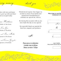 Silhouette ceremony Programs done!